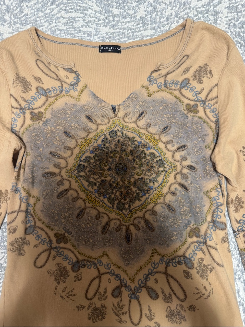 Vintage Y2K FANG Bell Sleeved Top